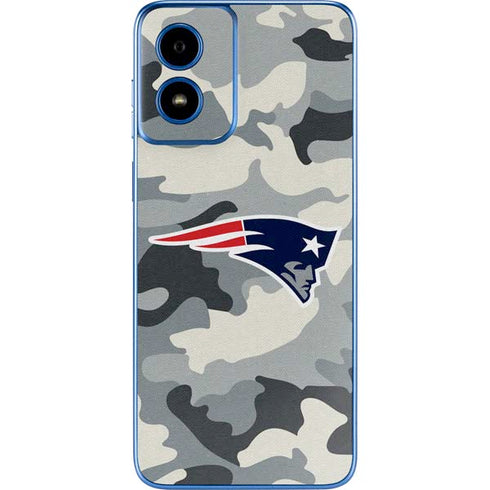 NFL New England Patriots Camo Moto G Play 4G (2024) Skin