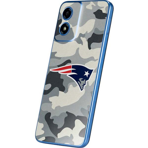 NFL New England Patriots Camo Moto G Play 4G (2024) Skin