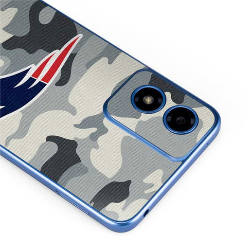 NFL New England Patriots Camo Moto G Play 4G (2024) Skin