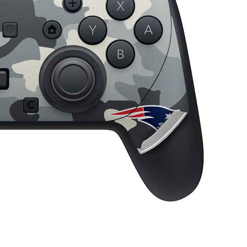 NFL New England Patriots Camo Nintendo Switch 2 (2025) Pro Controller Skin