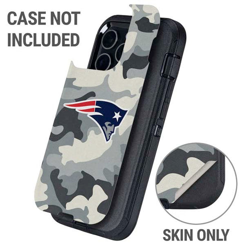 NFL New England Patriots Camo Otterbox Defender iPhone Skin