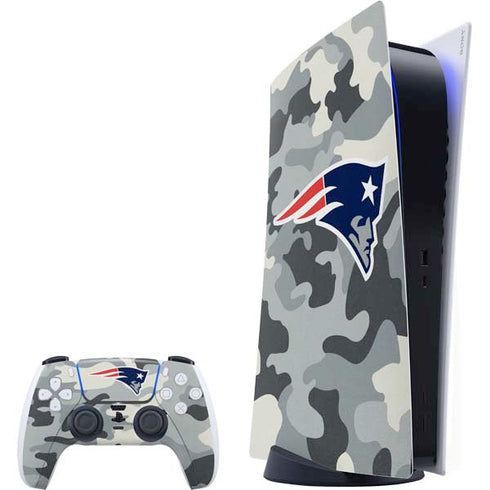 NFL New England Patriots Camo PlayStation PS5 Skins