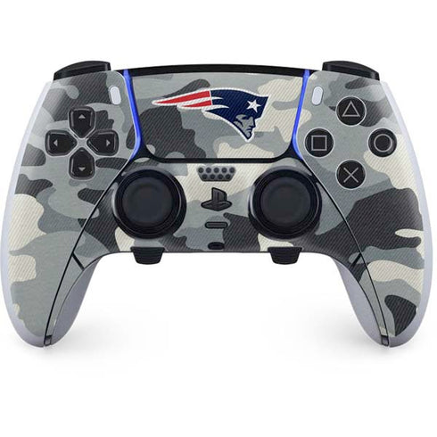 NFL New England Patriots Camo PS5 DualSense Edge Pro Controller Skin