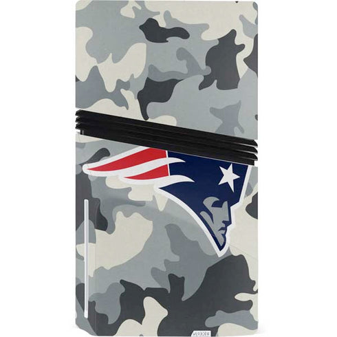 NFL New England Patriots Camo PS5 Pro Disk Bundle Skin