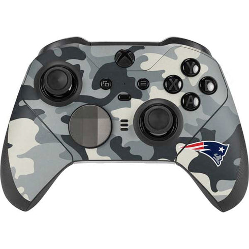 NFL New England Patriots Camo Xbox Elite Wireless Controller Series 2 Skin
