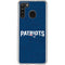 NFL New England Patriots Distressed Galaxy A21 Clear Case