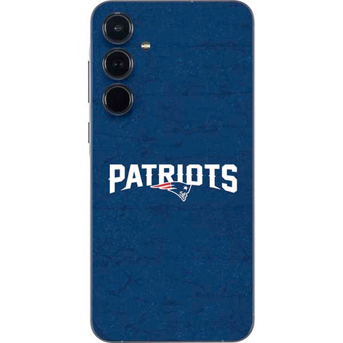 NFL New England Patriots Distressed Galaxy A35 5G Skin