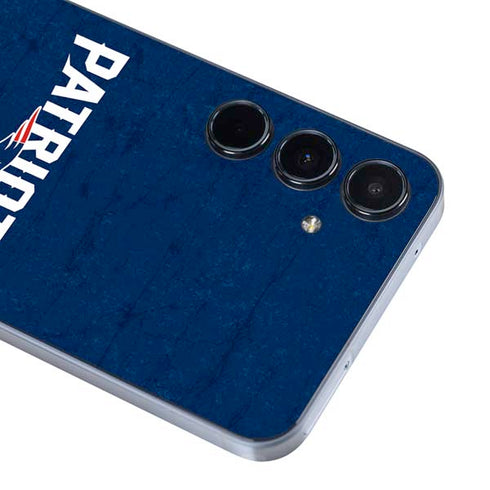 NFL New England Patriots Distressed Galaxy A35 5G Skin