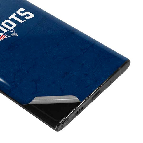 NFL New England Patriots Distressed Galaxy Note 10 Plus Skin