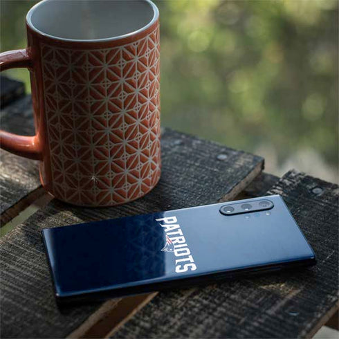 NFL New England Patriots Distressed Galaxy Note 10 Plus Skin