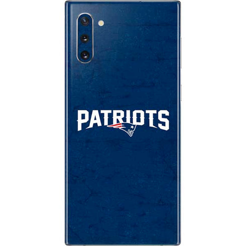 NFL New England Patriots Distressed Galaxy Note 10 Skin