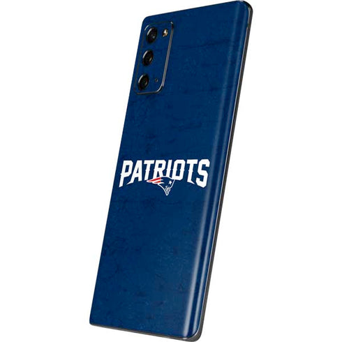 NFL New England Patriots Distressed Galaxy Note20 5G Skin