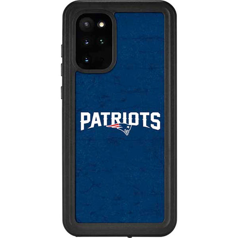 NFL New England Patriots Distressed Galaxy S20 Plus Waterproof Case