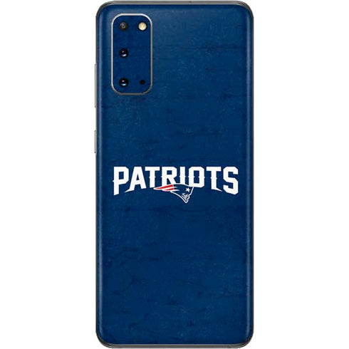 NFL New England Patriots Distressed Galaxy S20 Skin