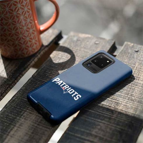 NFL New England Patriots Distressed Galaxy S20 Ultra 5G Pro Case