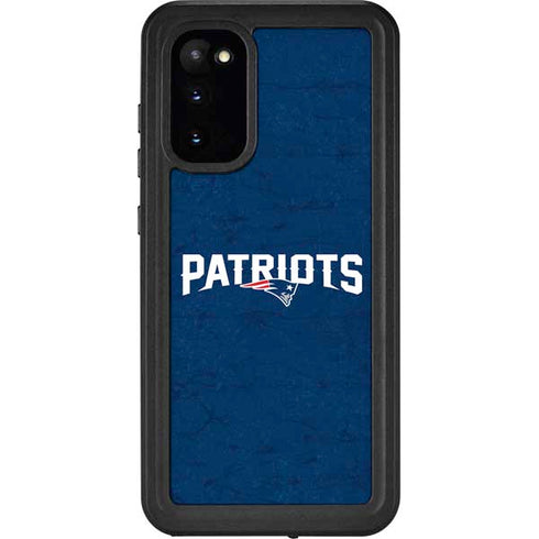 NFL New England Patriots Distressed Galaxy S20 Waterproof Case