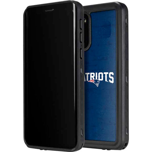 NFL New England Patriots Distressed Galaxy S20 Waterproof Case