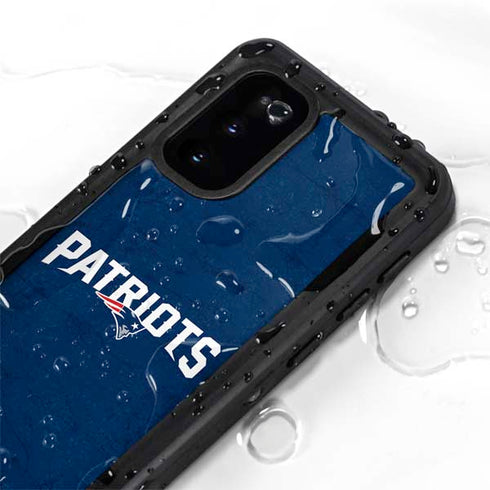 NFL New England Patriots Distressed Galaxy S20 Waterproof Case