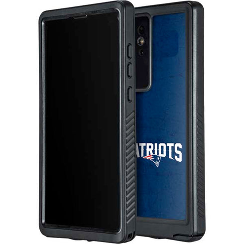 NFL New England Patriots Distressed Galaxy S24 Ultra Waterproof Case