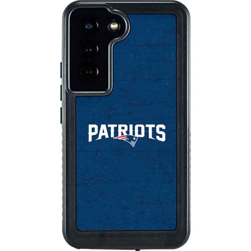 NFL New England Patriots Distressed Galaxy S24 Waterproof Case