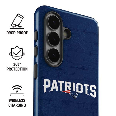 NFL New England Patriots Distressed Galaxy S26 Impact Case