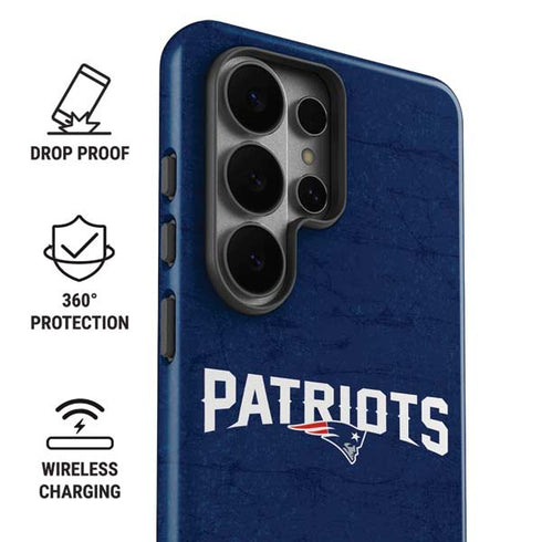 NFL New England Patriots Distressed Galaxy S26 Ultra Impact Case