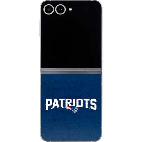 NFL New England Patriots Distressed Galaxy Z Flip6 Skin