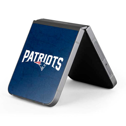 NFL New England Patriots Distressed Galaxy Z Flip6 Skin