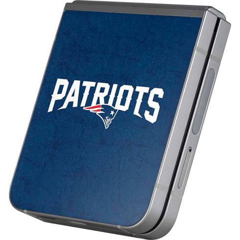 NFL New England Patriots Distressed Galaxy Z Flip6 Skin