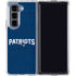 NFL New England Patriots Distressed Galaxy Z Fold5 5G Clear Case