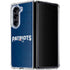 NFL New England Patriots Distressed Galaxy Z Fold5 5G Clear Case