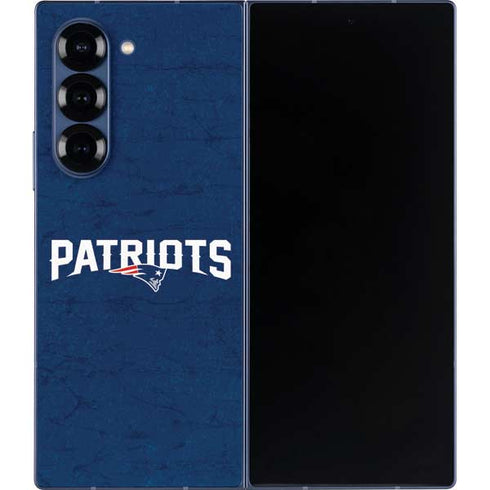 NFL New England Patriots Distressed Galaxy Z Fold6 Skin