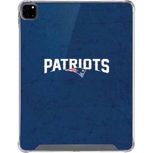 NFL New England Patriots Distressed iPad Pro 12.9in (2020) Clear Case