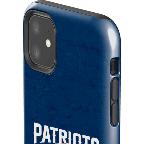 NFL New England Patriots Distressed iPhone 11 Impact Case