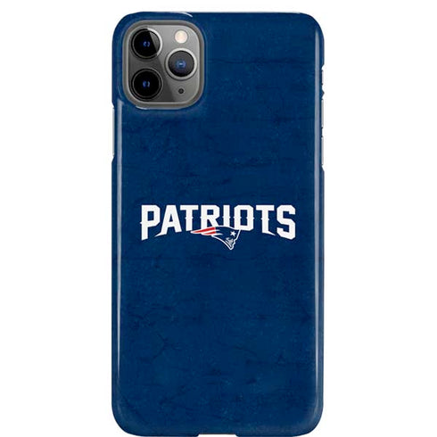 NFL New England Patriots Distressed iPhone 11 Pro Max Lite Case