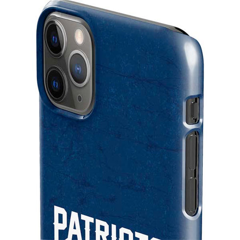 NFL New England Patriots Distressed iPhone 11 Pro Max Lite Case