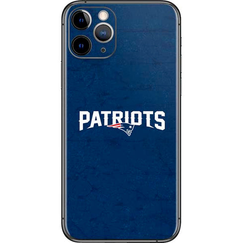 NFL New England Patriots Distressed iPhone 11 Pro Skin