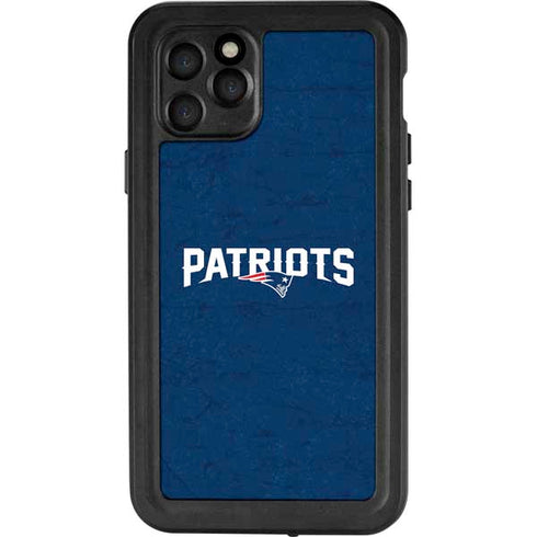 NFL New England Patriots Distressed iPhone 11 Pro Waterproof Case