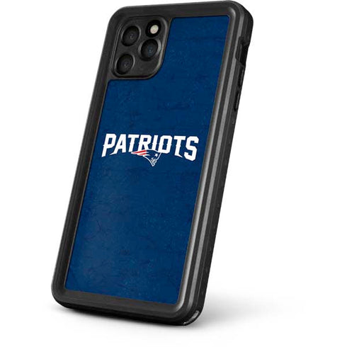 NFL New England Patriots Distressed iPhone 11 Pro Waterproof Case