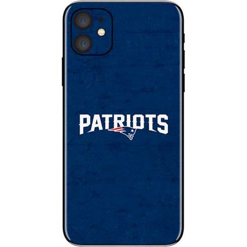 NFL New England Patriots Distressed iPhone 11 Skin