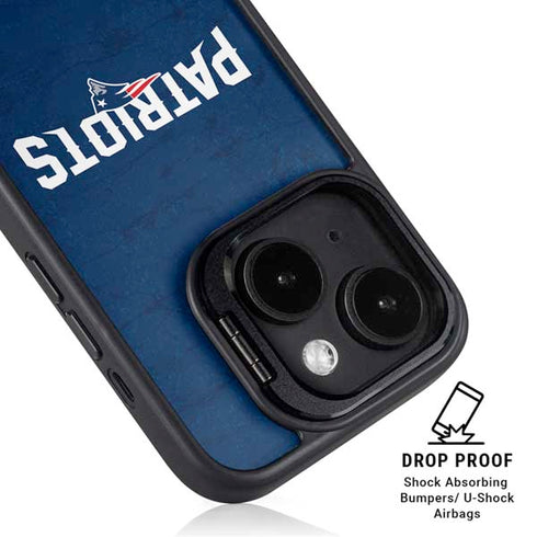 NFL New England Patriots Distressed iPhone 13 Kickstand Case