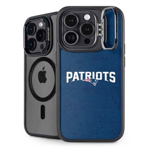 NFL New England Patriots Distressed iPhone 13 Pro Max Kickstand Case