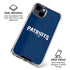 NFL New England Patriots Distressed iPhone 15 Clear Case