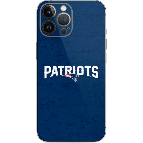 NFL New England Patriots Distressed iPhone 15 Pro Max Skin