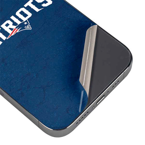 NFL New England Patriots Distressed iPhone 15 Pro Max Skin