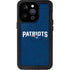 NFL New England Patriots Distressed iPhone 15 Pro Waterproof Case