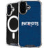 NFL New England Patriots Distressed iPhone 16 Plus MagSafe Case