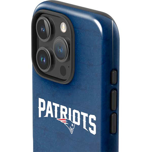 NFL New England Patriots Distressed iPhone 16 Pro Impact Case