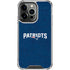 NFL New England Patriots Distressed iPhone 16 Pro Max Clear Case