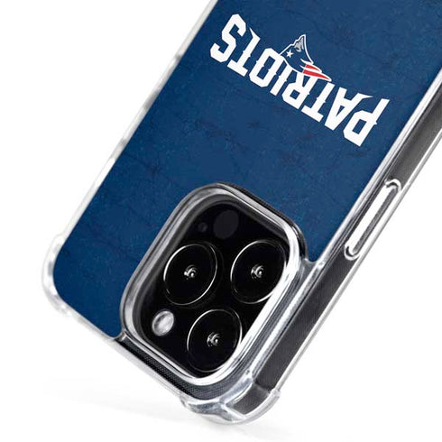 NFL New England Patriots Distressed iPhone 16 Pro Max MagSafe Case